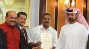 U T Khader, Minister for Health and Family Welfare Karnataka visits Gulf Medical University